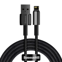 Baseus Tungsten Gold Cable USB to Lightning 2.4A 2m (Black) CALWJ-A01