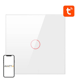 Avatto ZTS02-EU-W1 Smart Zigbee Light Switch 1-Way TUYA White
