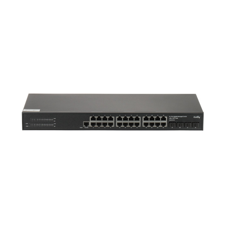CUDY GS2024S2 24-Port SFP Fiber Optic Switch with PoE