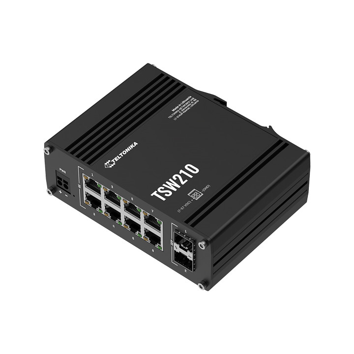 Teltonika TSW210 Industrial Switch 8-Port + SFP
