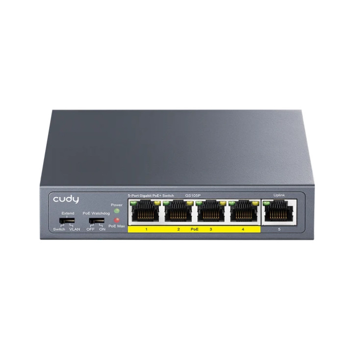 CUDY GS105P PoE Switch 5-Port (4 PoE)