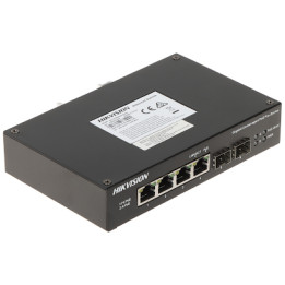 Hikvision DS-3T0506HP-E/HS 4-портовый Gigabit неуправляемый уличный PoE коммутатор