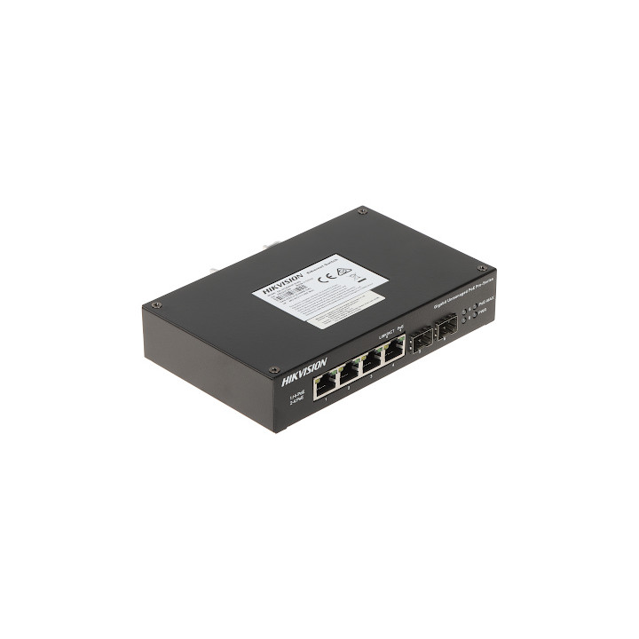 Hikvision DS-3T0506HP-E/HS 4-портовый Gigabit неуправляемый уличный PoE коммутатор