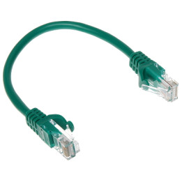 RJ45/0.2-GREEN Cable de conexión Ethernet Cat5e verde de 0,2 m Cable de red RJ45
