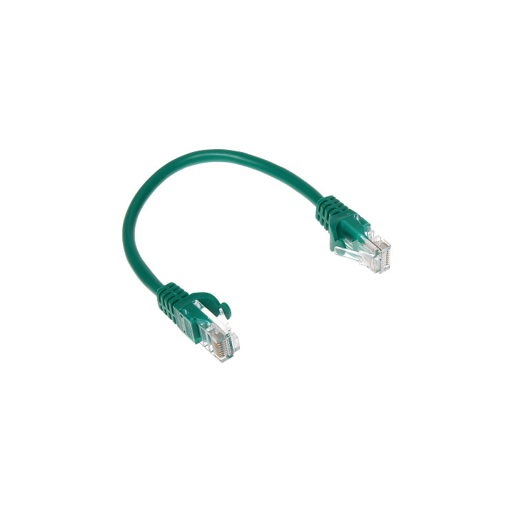RJ45/0.2-GREEN Cable de conexión Ethernet Cat5e verde de 0,2 m Cable de red RJ45