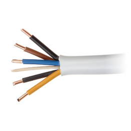 Cable de alimentación YDY-5X6.0 5 núcleos 6 mm² Cobre
