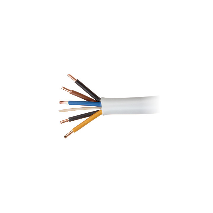 Cable de alimentación YDY-5X6.0 5 núcleos 6 mm² Cobre