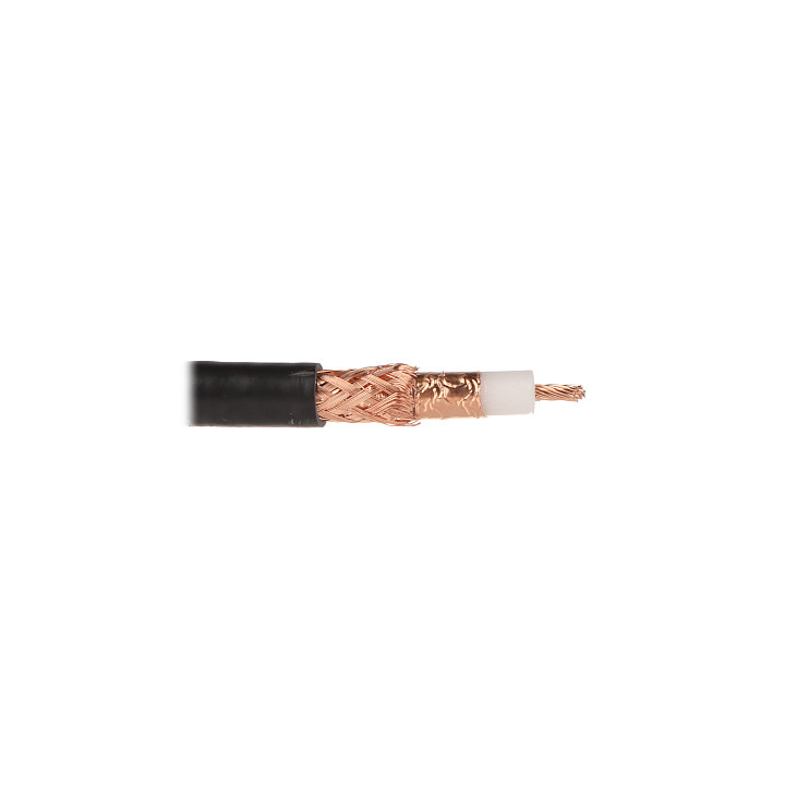 Cable Coaxial RF-7 50Ω - Conector Macho Tipo F para Antena, CCTV, Satélite