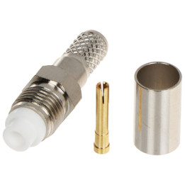 Conector hembra RJ45 Keystone FME-G/ZAC.H-155 Cat5e a presión, blanco