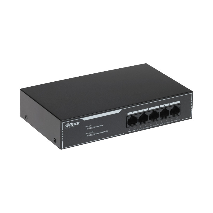 DAHUA SG1005LP 5-Port PoE Switch, 4 PoE Ports