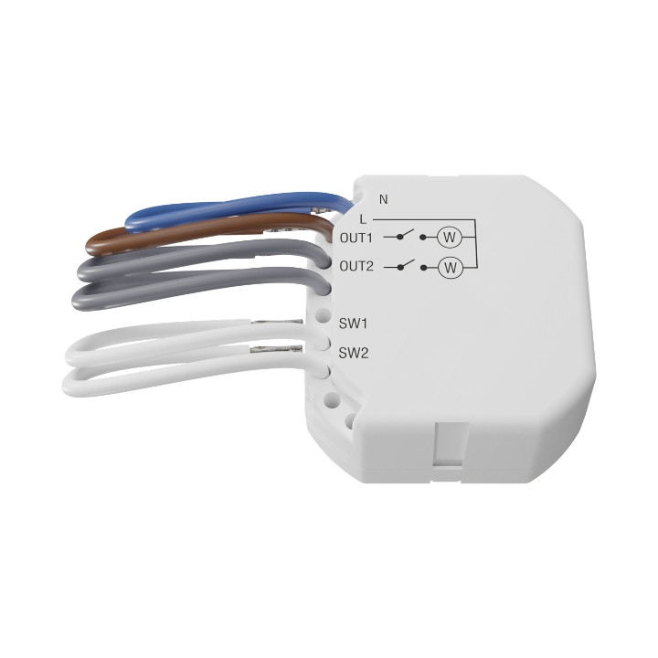 SATEL ASW-220 2-kanałowy inteligentny moduł przekaźnikowy 230V AC dla ABAX/ABAX2