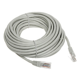 RJ45/10-GREY Patch Cord RJ45 Gris de 10m - Cable Ethernet para Conexión de Red