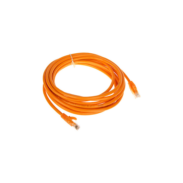 Cable de conexión Ethernet Cat6 RJ45 5m Naranja - Cable de red de alta velocidad