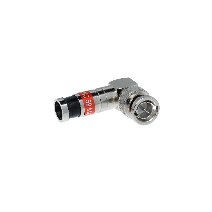 Conector de crimpado macho BNC BNC-WK/ZAC-RG59 para cable coaxial RG59, 75 ohmios
