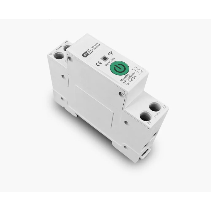 Immax NEO Smart Elektronischer einphasiger Leistungsschalter 1-63A, Verbrauchsmessung, WiFi 07574L