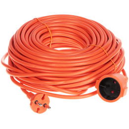 Przedłużacz 2x1,5mm² 30m Pomarańczowy PS-2X1,5-30M/POMARAŃCZOWY