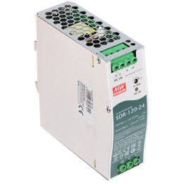 SDR-120-24 MEAN WELL 120W 24V DC DIN Rail Power Supply