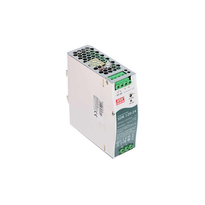 SDR-120-24 MEAN WELL 120W 24V DC DIN Rail Power Supply