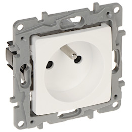 LEGRAND LE-664536 Niloe Gniazdo Ścienne 16A 230V Typ E Pojedyncze Gniazdko Białe