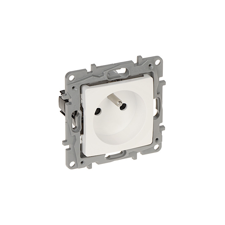 LEGRAND LE-664536 Niloe Gniazdo Ścienne 16A 230V Typ E Pojedyncze Gniazdko Białe