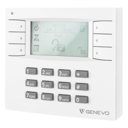 GENEVO PRIMA-LCD-WH-WH LCD Keypad for Alarm System