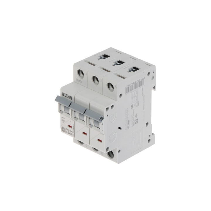 EATON HN-C40/3 40A 3-Pole C Curve Circuit Breaker (MCB)