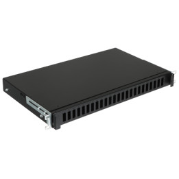 STALFLEX TFDP-19-1U-24D-SC-B Fiber Optic Patch Panel, 1U, 24-Port SC Duplex, Black