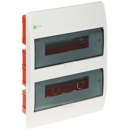Flush-mount Distribution Board 24-Module ELEGANT-2X12/PT/W/EPN Elektro-Plast