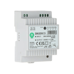 POS DIN30W15 DIN Rail Power Supply 30W 15V DC