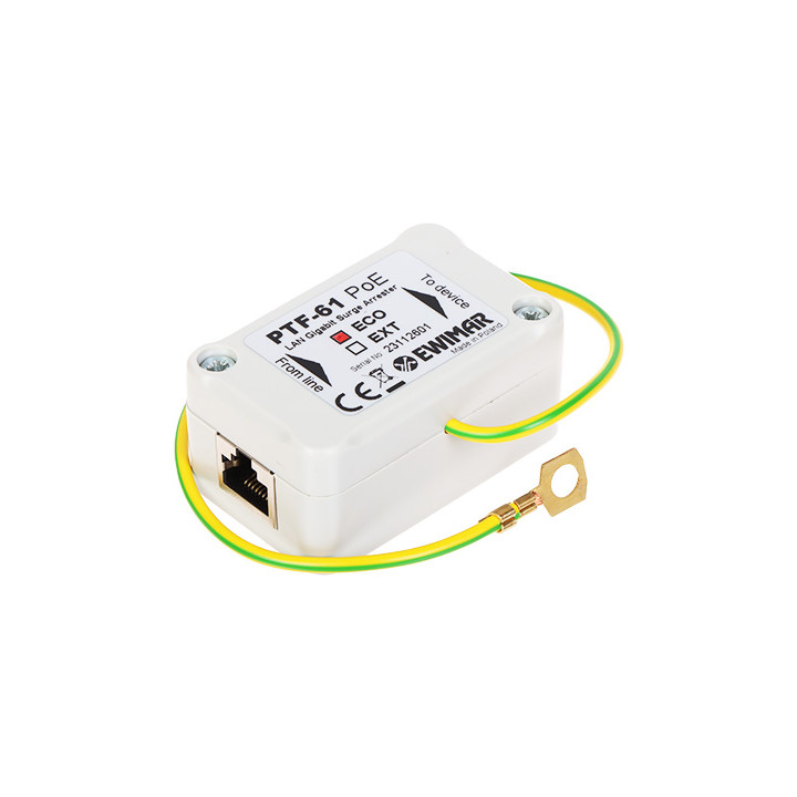 EWIMAR PTF-61-ECO/POE Surge Protector for Ethernet/PoE