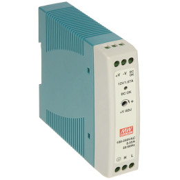 Mean Well MDR-20-12 20W 12V DIN Rail Power Supply