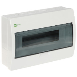 ELEGANT-1X12/NT/W/EPN Elektro-Plast 12-Module Surface-Mounted Distribution Board White IP40