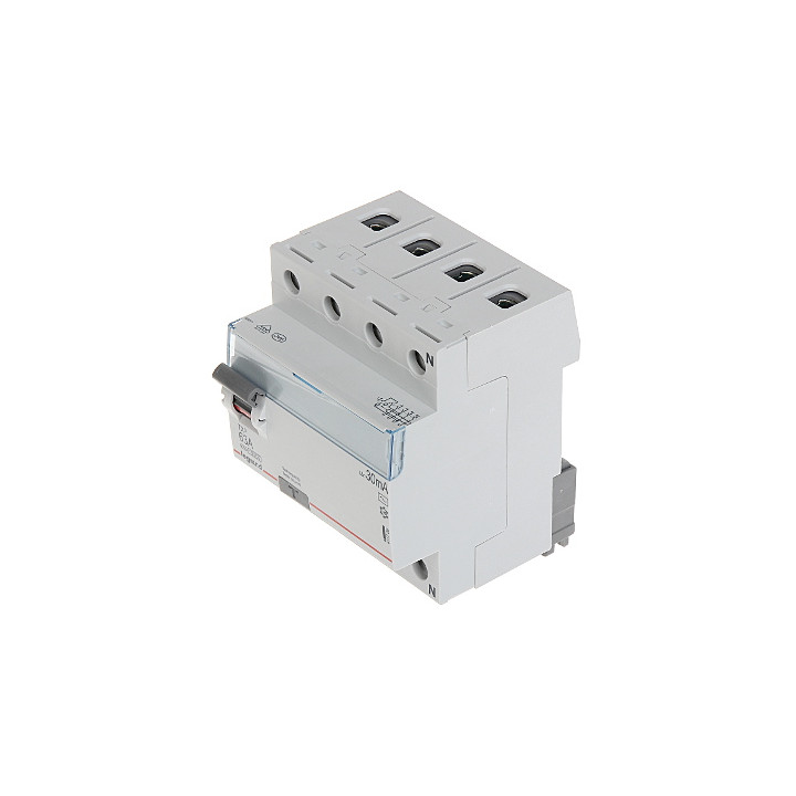 LEGRAND LE-411709 3-Phase RCCB, AC Type, 30 mA, 63 A