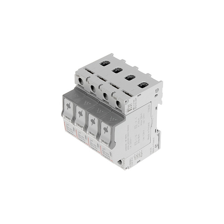 SPD - protection du tableau de distribution principal - T1+T2 - souple 8 kA/pôle - 4P
