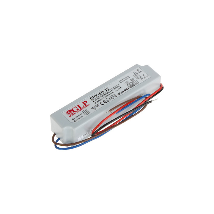 12V/5A/GPV Power Supply 60W IP67