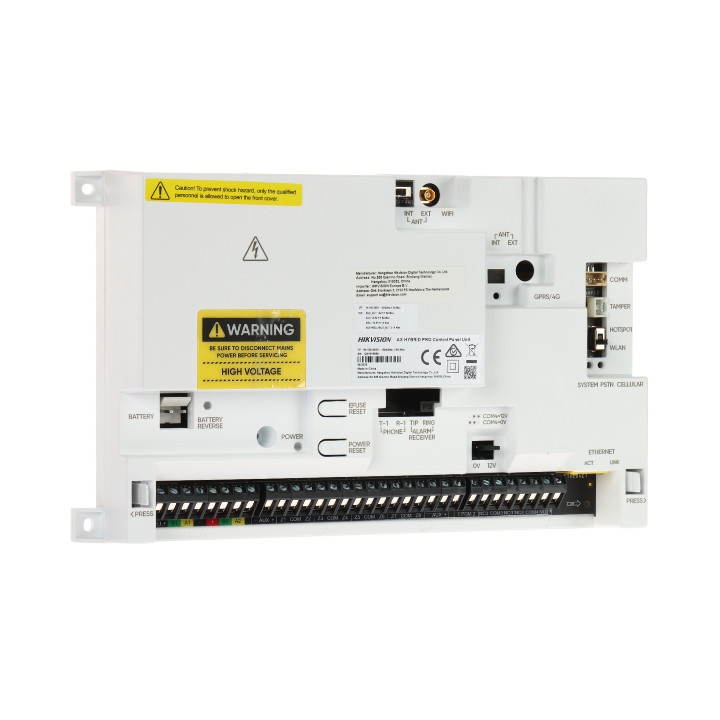Hikvision DS-PA502-64 AX Hybrid Pro G2 Panneau de commande d'alarme anti-intrusion 64 zones avec sauvegarde GSM