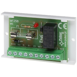 Moduł przekaźnikowy PULSAR AWZ-511 – 1-kanałowy wyłącznik bezpotencjałowy do automatyki inteligentnego domu (230V, 10A)