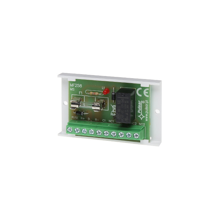 Moduł przekaźnikowy PULSAR AWZ-511 – 1-kanałowy wyłącznik bezpotencjałowy do automatyki inteligentnego domu (230V, 10A)
