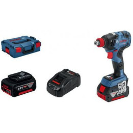 BOSCH GDX 18V-200 C Impact Wrench with 2x5.0Ah Batteries