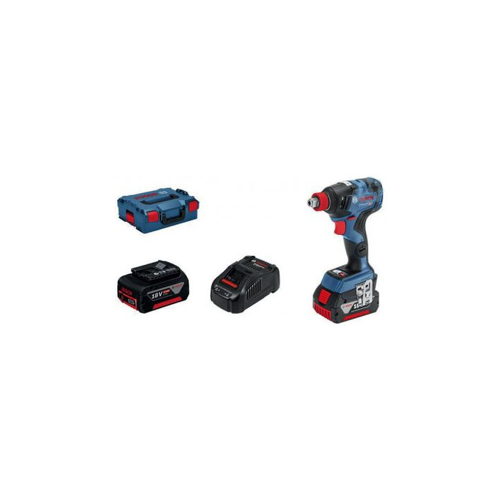 BOSCH GDX 18V-200 C Impact Wrench with 2x5.0Ah Batteries