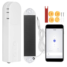 Moteur de volet roulant Tuya ZigBee avec batterie et panneau solaire T107