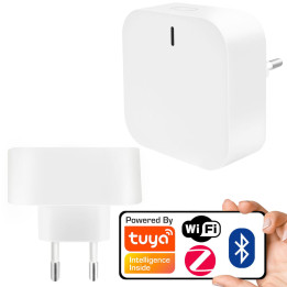 Tuya Mini Zigbee WiFi Gateway Plug 230V – Smart Home Hub pour jusqu'à 50 appareils