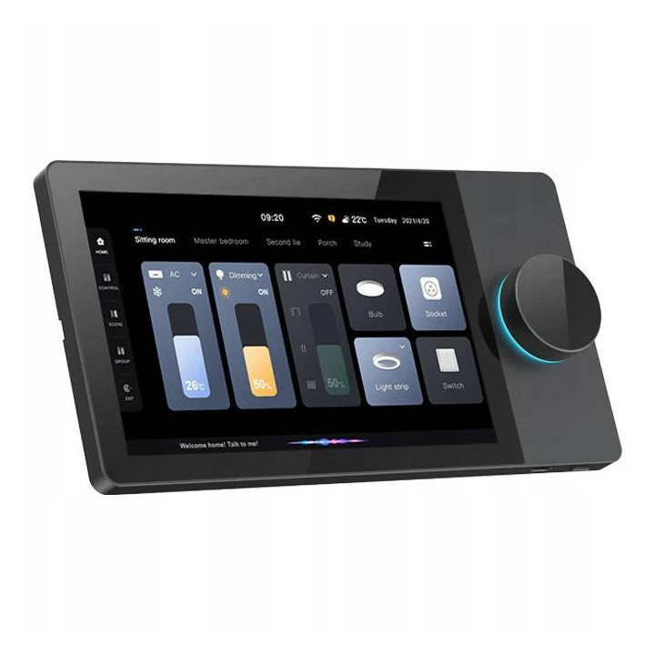 Écran tactile intelligent Tuya T503 8" avec passerelle ZigBee, WiFi, Ethernet, Android, audio 2x25W