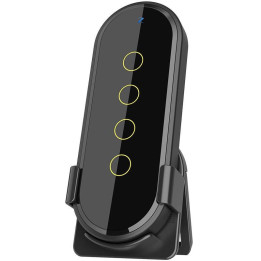 Tuya Zigbee Touch Control Remoto 4 Botones 12 Escenas Negro