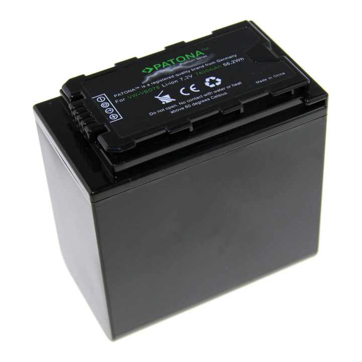 Patona PT1231 Battery 7800mAh Li-Ion for Panasonic VW-VBD78