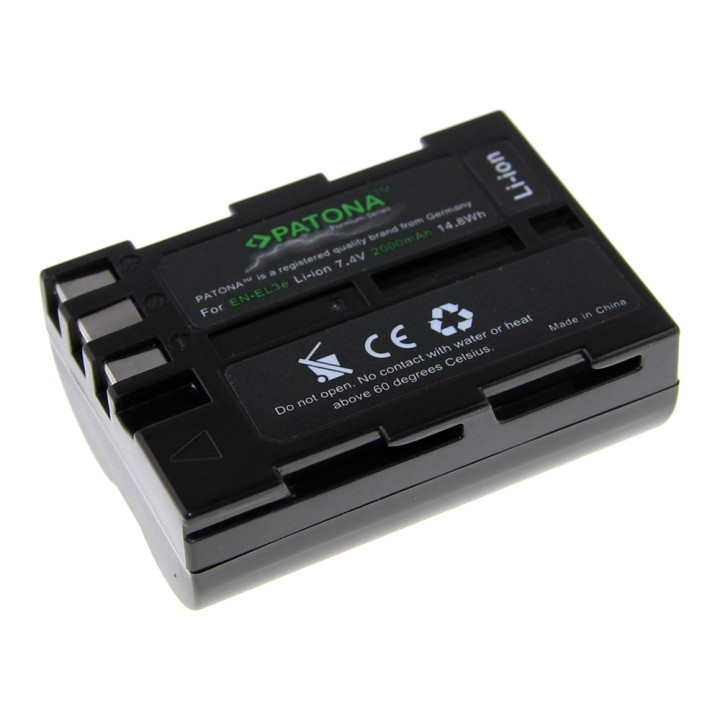 Patona PT1226 Battery Nikon EN-EL3e 2000mAh Li-Ion Premium