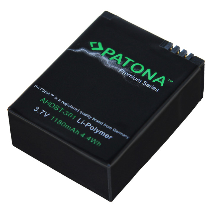 Patona PT1202 Battery for GoPro Hero 3 1180mAh Li-Pol Premium