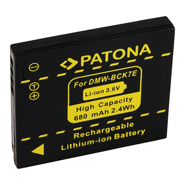 Patona PT1091 Battery for Panasonic DMW-BCK7E 680mAh Li-Ion