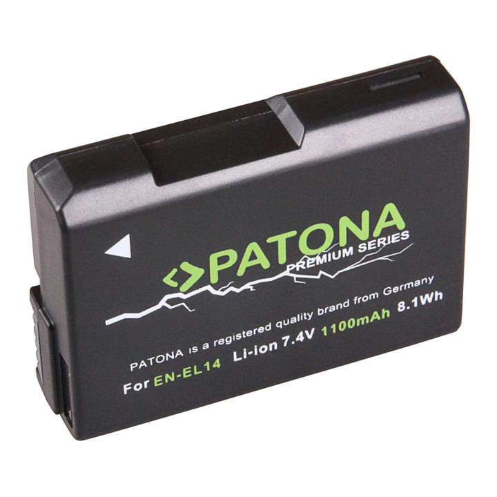 Patona Premium Li-Ion Battery for Nikon EN-EL14 1100mAh