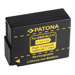 Patona PT1138 Battery for Panasonic DMW-BLC12 1000mAh Li-Ion with Infocip